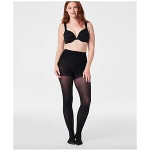 NWT Spanx Shorty Shaping Tights Size C Black